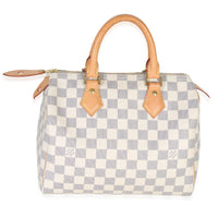 Louis Vuitton Damier Azur Canvas Speedy 25 Handbag fv