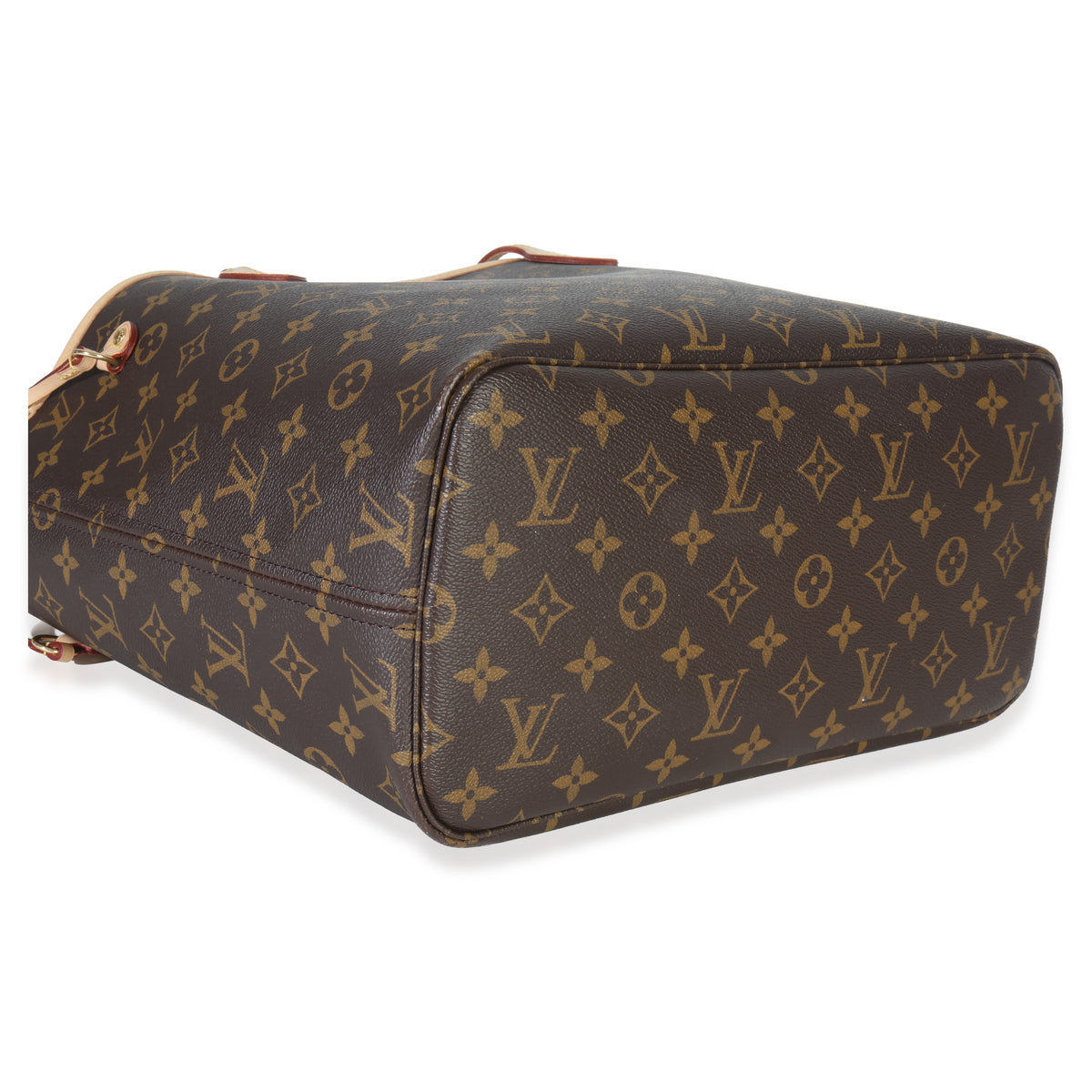 Louis Vuitton Monogram Canvas Neverfull MM Handbag clasp