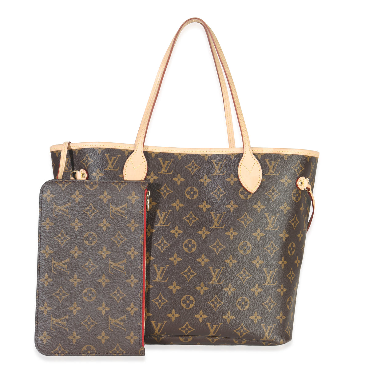 Louis Vuitton Monogram Canvas Neverfull MM Handbag fv
