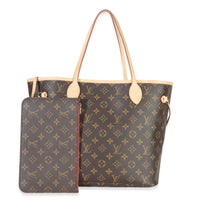 Louis Vuitton Monogram Canvas Neverfull MM Handbag fv