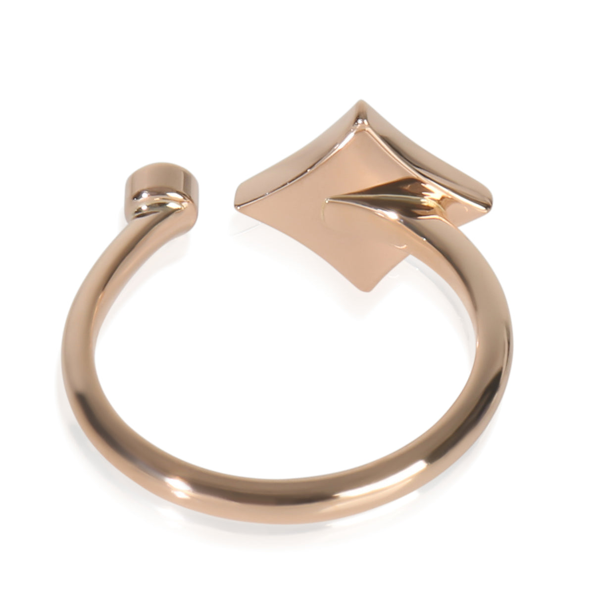 Rose Gold Mother Of Pearl and Diamond Color Blossom Ring