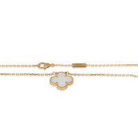 Van Cleef & Arpels Yellow Gold Mother Of Pearl Vintage Alhambra Pendant pv