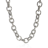 Sterling Silver  Oval Link Necklace