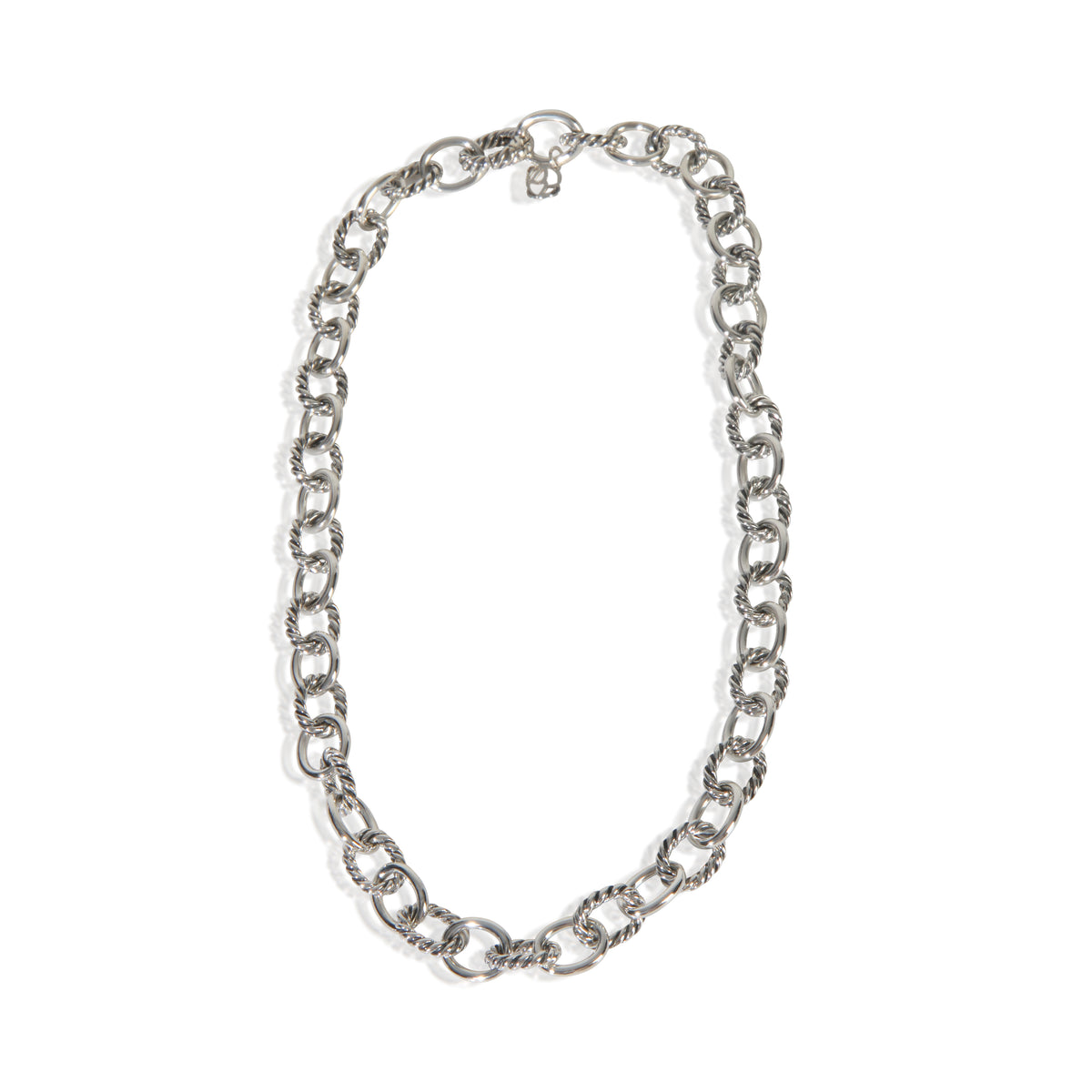 Sterling Silver  Oval Link Necklace