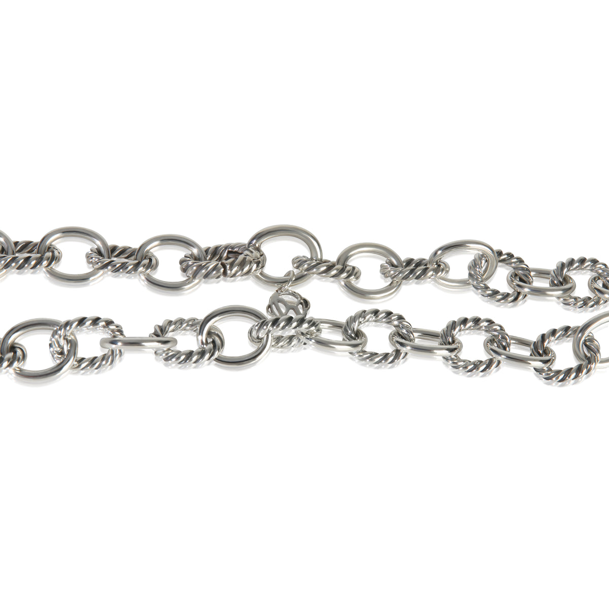 Sterling Silver  Oval Link Necklace