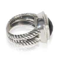 Sterling Silver Onyx and Diamond Albion Ring