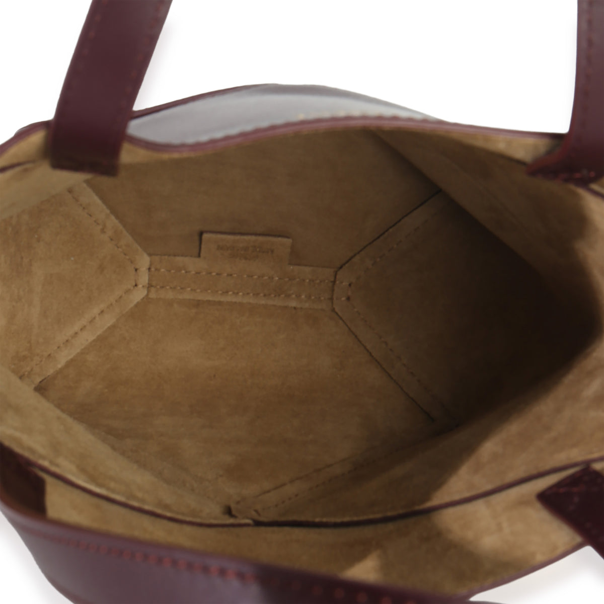 Loewe Burgundy Calfskin Mini Puzzle Fold Tote Handbag clasp