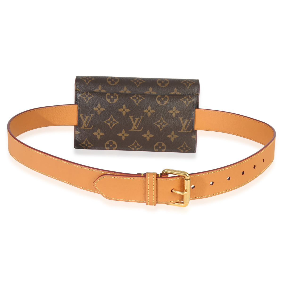 Louis Vuitton Monogram Canvas S Lock Belt Pouch Handbag bv