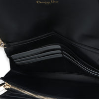 Christian Dior Black Calfskin Diorama Croisiere Chain Wallet Handbag ad1