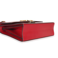 Gucci Red Smooth Calfskin Small Zumi Shoulder Flap Bag Handbag clasp