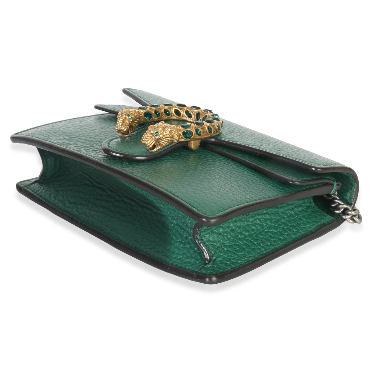 Gucci Green Dollar Calfskin Crystal Super Mini Dionysus Handbag box