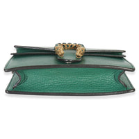 Gucci Green Dollar Calfskin Crystal Super Mini Dionysus Handbag stamp