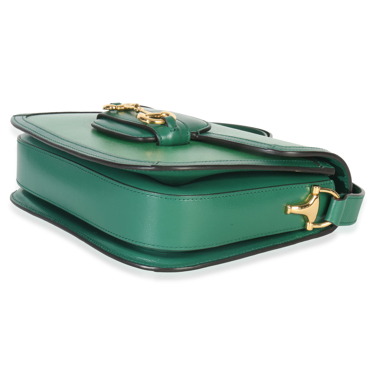 Gucci Emerald Green Azalea Calfskin Horsebit 1955 Shoulder Bag Handbag box