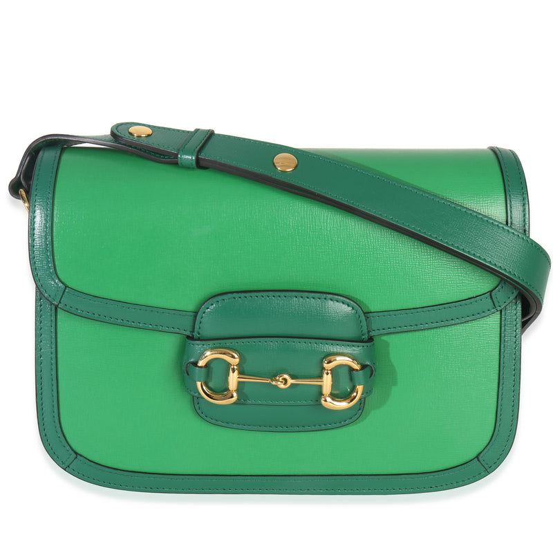 Emerald Green Azalea Calfskin Horsebit 1955 Shoulder Bag