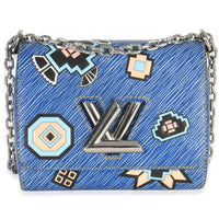 Louis Vuitton Blue Denim Aztec Epi Twist PM Handbag fv