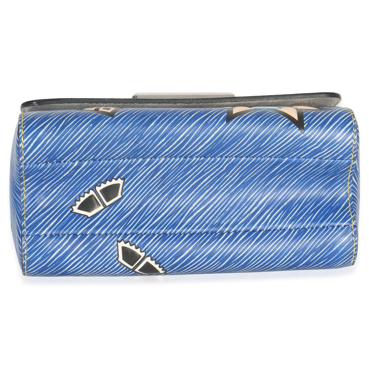 Louis Vuitton Blue Denim Aztec Epi Twist PM Handbag stamp