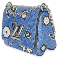 Louis Vuitton Blue Denim Aztec Epi Twist PM Handbag sv