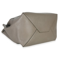Taupe Soft Grained Calfskin Small Belt Cabas Phantom Tote