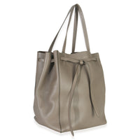 Taupe Soft Grained Calfskin Small Belt Cabas Phantom Tote