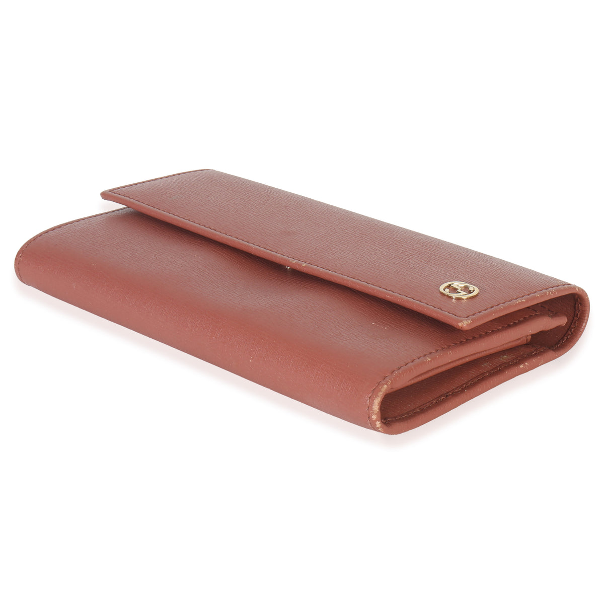 Gucci Pink Leather Interlocking G Continental Wallet Handbag box
