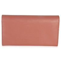 Gucci Pink Leather Interlocking G Continental Wallet Handbag bv