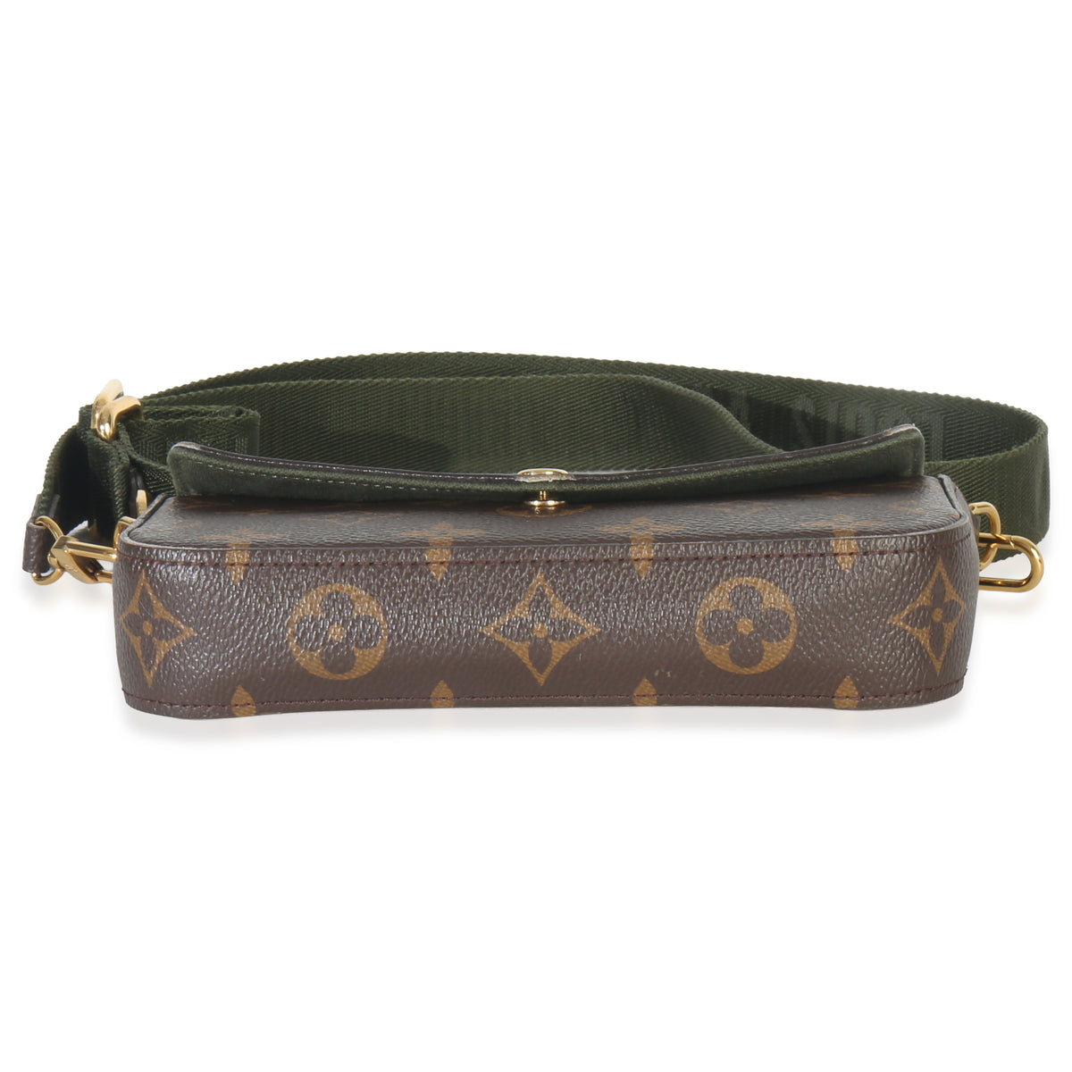 Louis Vuitton Kaki Monogram Canvas Felicie Strap & Go Handbag stamp
