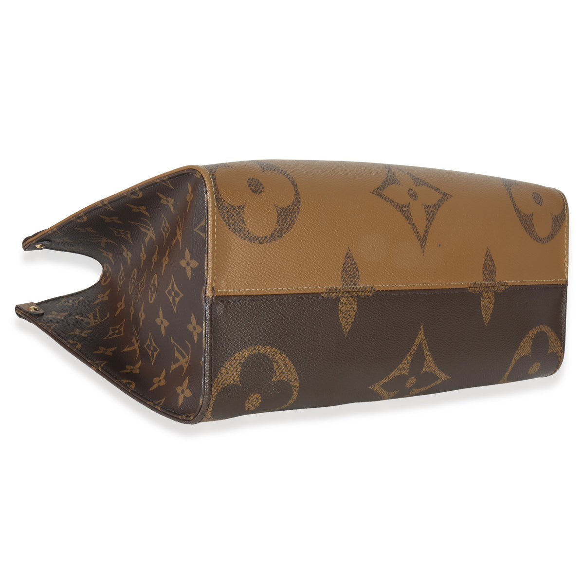 Louis Vuitton Monogram Reverse Canvas Onthego MM Handbag clasp