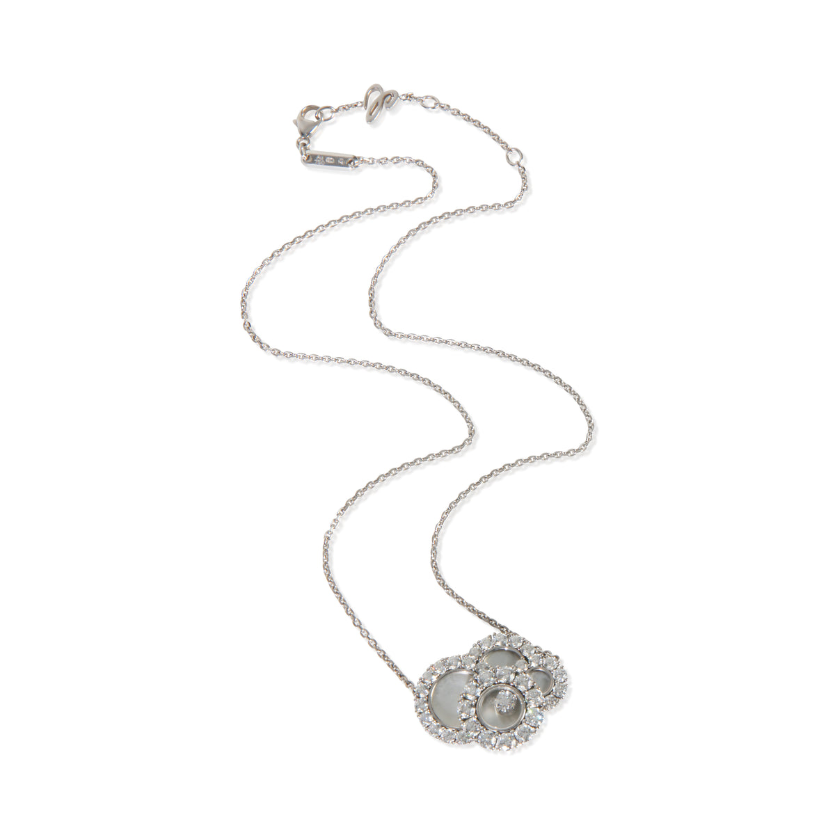 Chopard White Gold Diamond Happy Dreams Necklace av