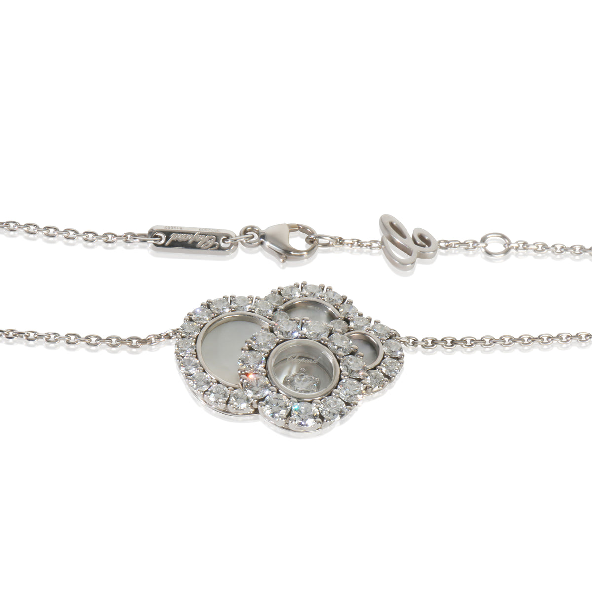 Chopard White Gold Diamond Happy Dreams Necklace bv