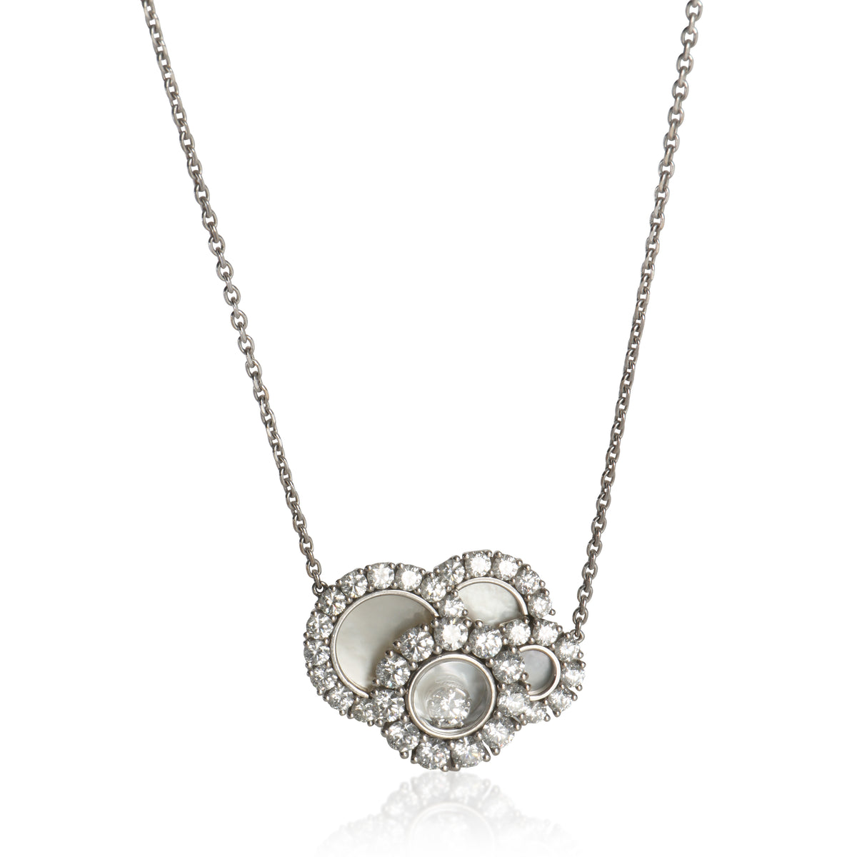 Chopard White Gold Diamond Happy Dreams Necklace sv