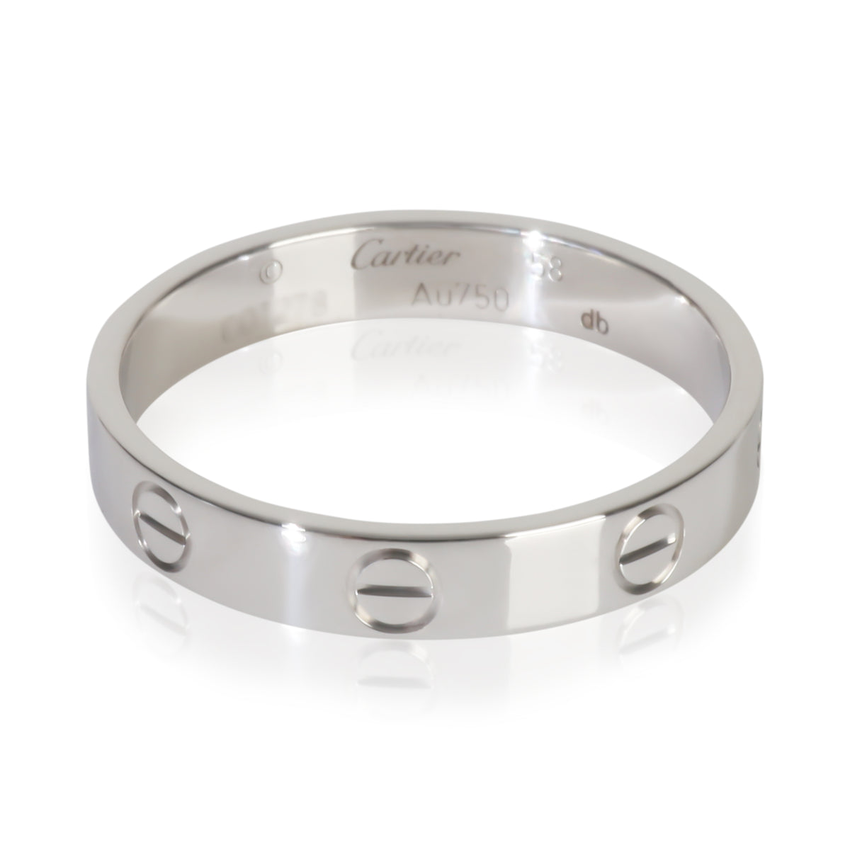 White Gold  Small Model Love Ring