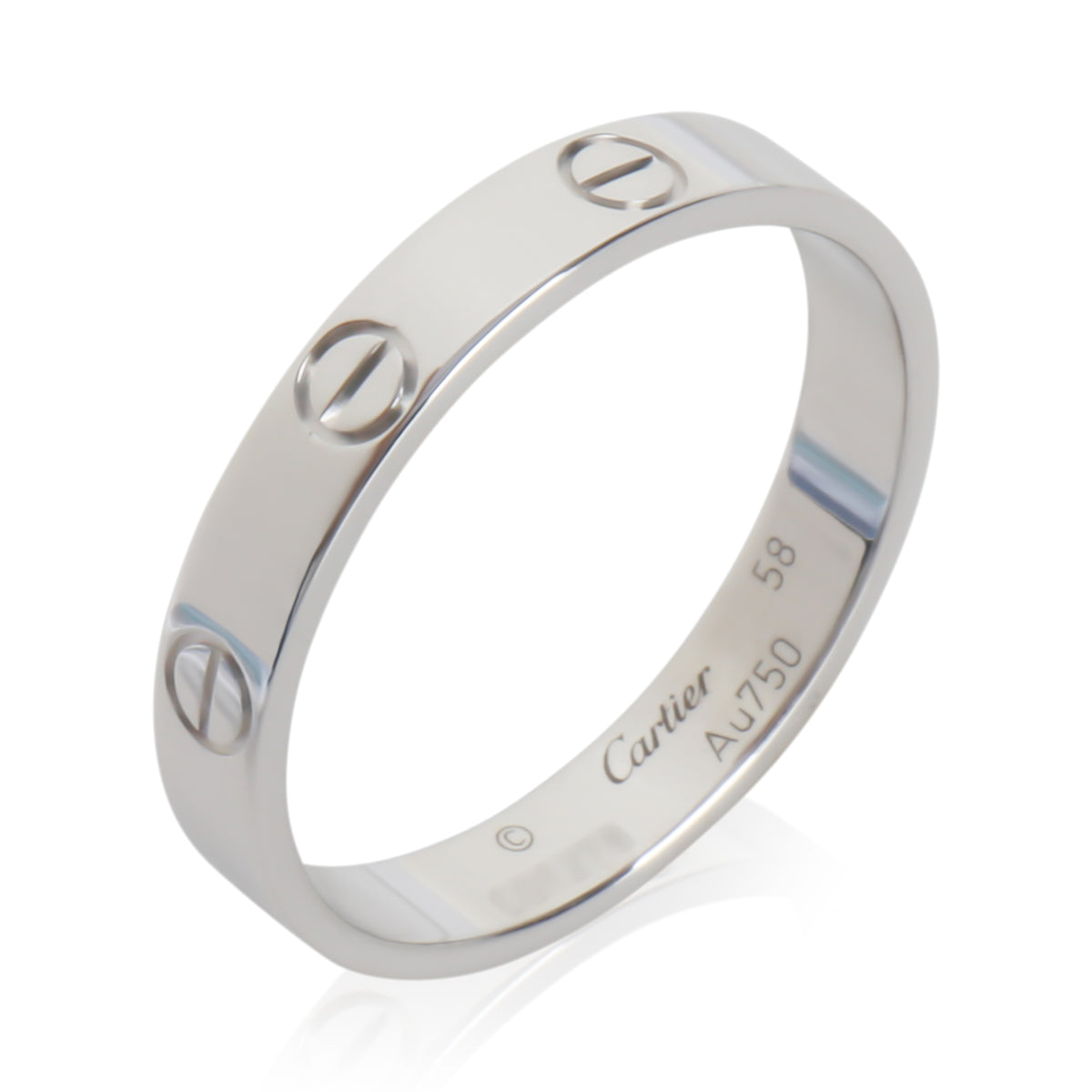 White Gold  Small Model Love Ring