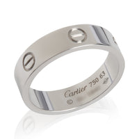 White Gold  Love Ring