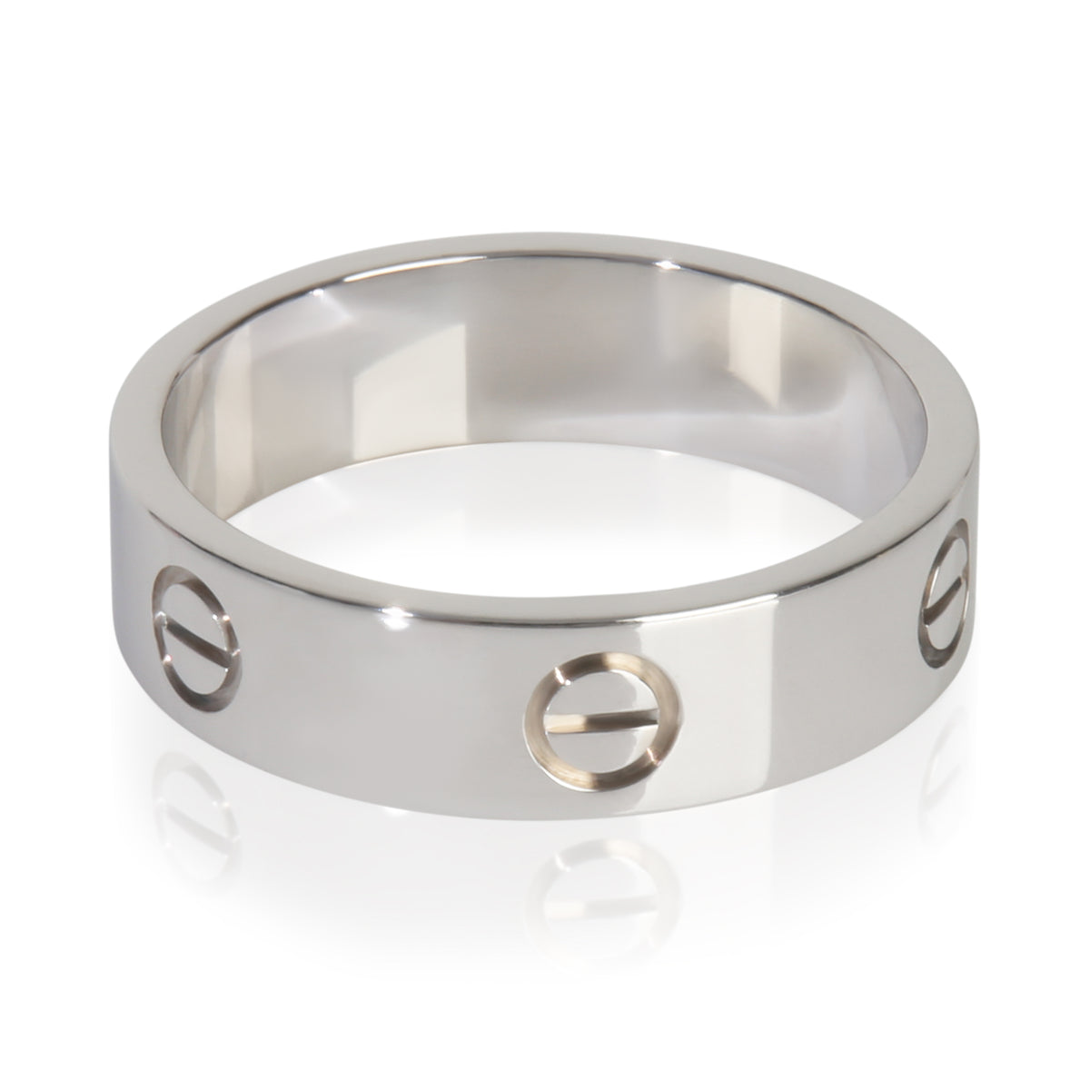 White Gold  Love Ring