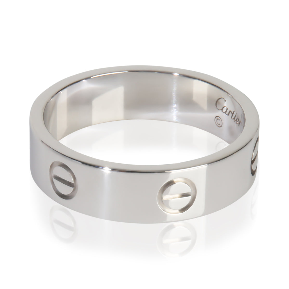 White Gold  Love Ring