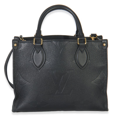 Louis Vuitton Black Monogram Empreinte Onthego PM Handbag fv