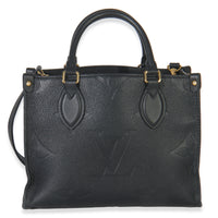 Louis Vuitton Black Monogram Empreinte Onthego PM Handbag fv