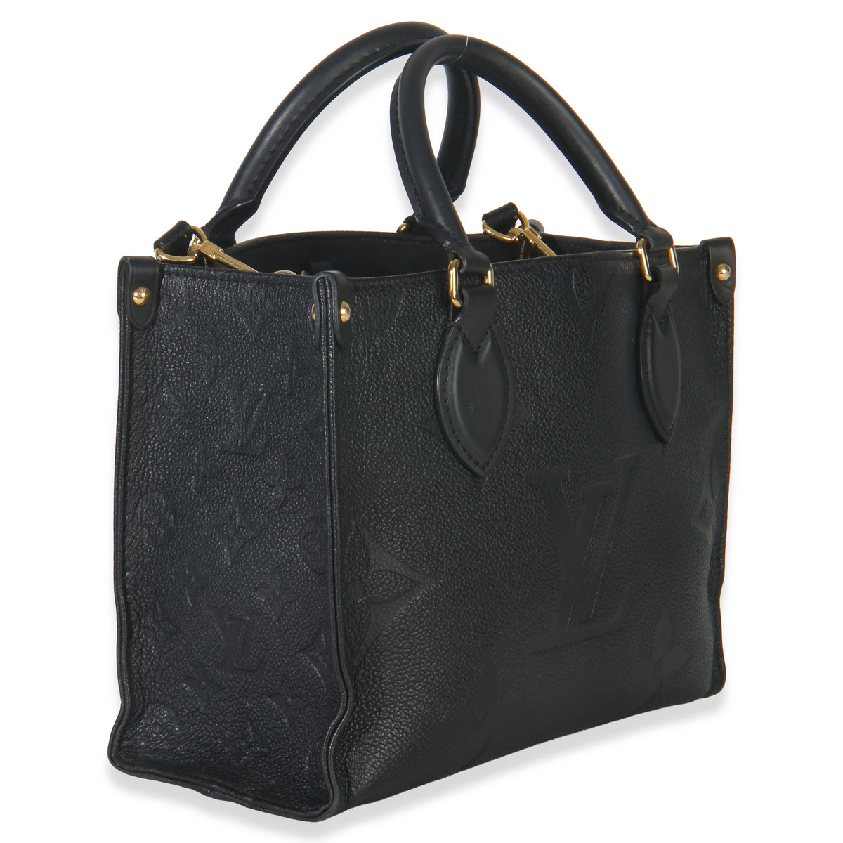 Louis Vuitton Black Monogram Empreinte Onthego PM Handbag pv