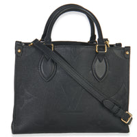 Louis Vuitton Black Monogram Empreinte Onthego PM Handbag stamp
