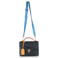 Louis Vuitton Black Red Blue Epi Neo Monceau Bag Handbag av
