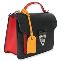 Louis Vuitton Black Red Blue Epi Neo Monceau Bag Handbag pv