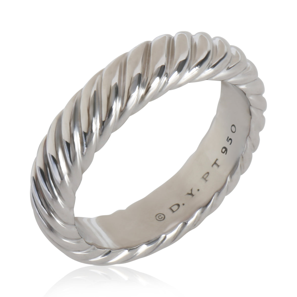 David Yurman Platinum  5mm Cable Band bv