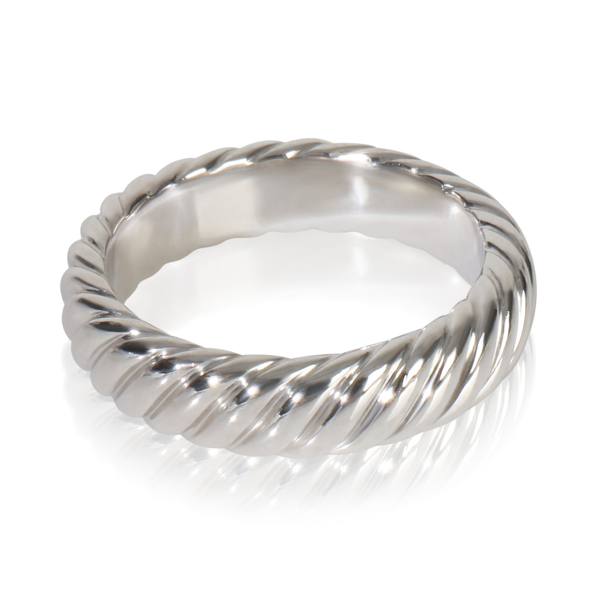 David Yurman Platinum  5mm Cable Band pv