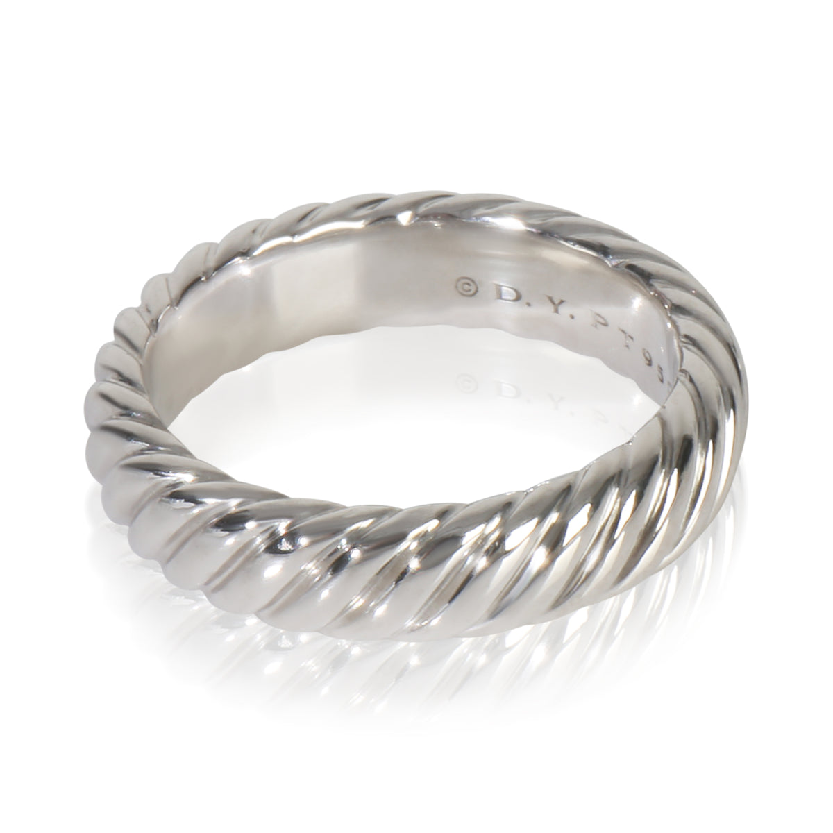 David Yurman Platinum  5mm Cable Band sv