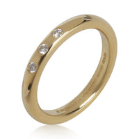 Yellow Gold Diamond Elsa Peretti Stacking Band