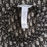 Christian Dior Black Nylon Reversible Teddy Bucket Hat 56 bv