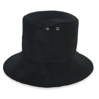 Christian Dior Black Nylon Reversible Teddy Bucket Hat 56 sv