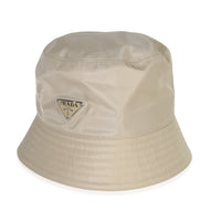 Desert Beige Re-Nylon Logo Bucket Hat S