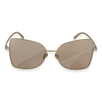 Chanel Matte Gold Titanium Oversized CC Sunglasses fv