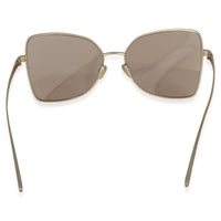 Chanel Matte Gold Titanium Oversized CC Sunglasses pv